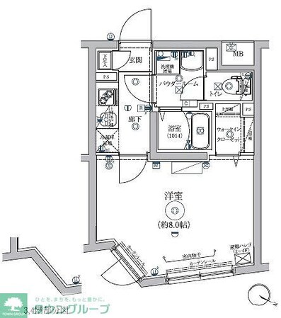 RELUXIA都立大学の物件間取画像